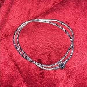 Pandora doubl loop charm bracelet